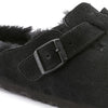 Birkenstock Boston Shearling Suede Leather - Black
