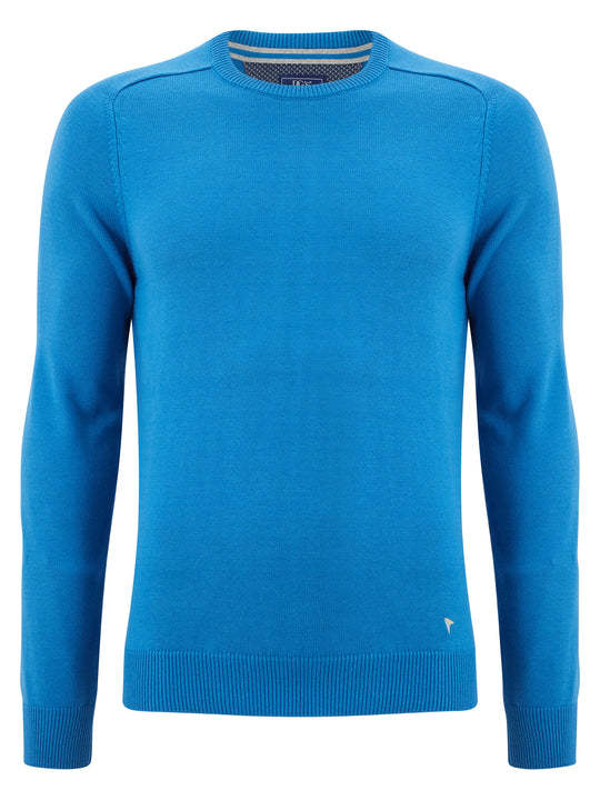 Daniel Grahame Drifter Crew Neck Sweater - Blue