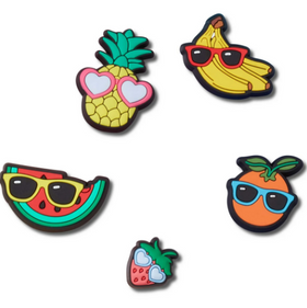 Crocs Jibbitz Charms 5 Pack - Cute Fruit with Sunnies