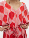 Vero Moda Tula Olga Short Sleeve 7/8 Dress - Goji Berry