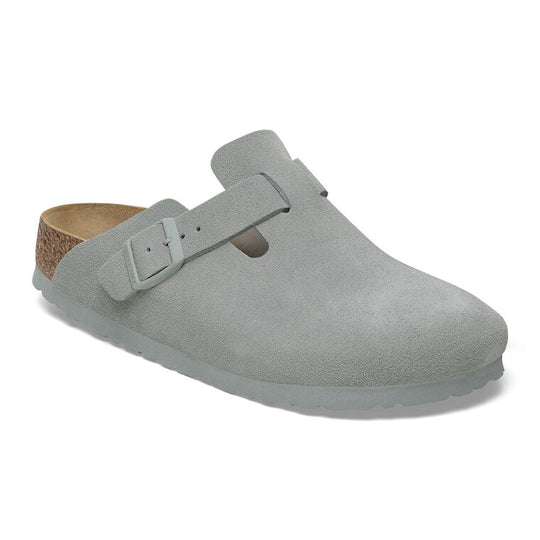 Birkenstock Boston Suede Leather - Pure sage