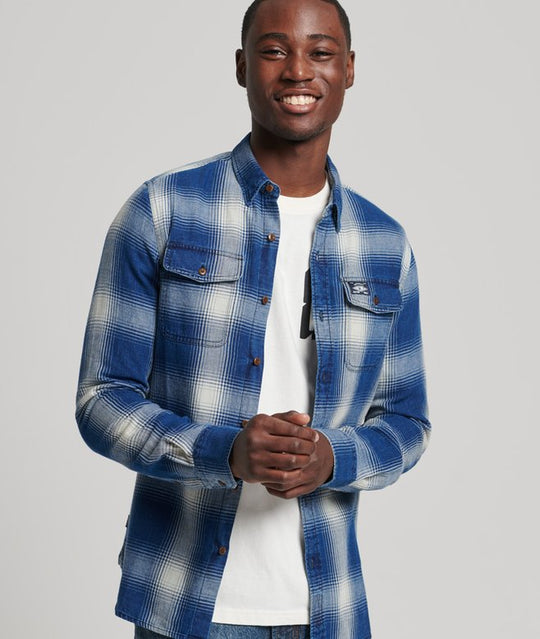 Superdry Vintage Trailsman Shirt - Worn Indigo Check