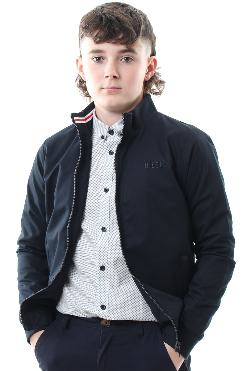 Diesel Boys Colm Jacket Navy Age 7 8 Kevin Bowens