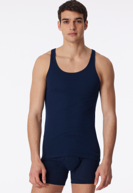 Schiesser Mens Vest 2-Pack - Navy