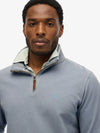 Superdry Classic Essential Half Zip - Washed Denim