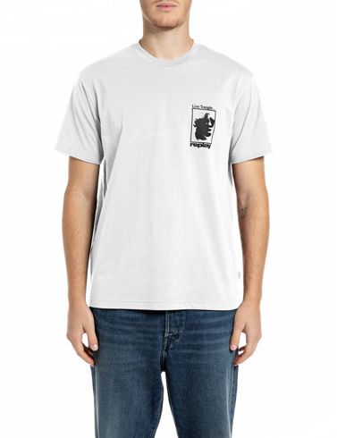 Replay Tee M12BE.011.00QMJ.C011 - White