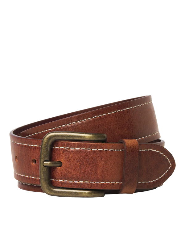 Jack & Jones Creta Leather Belt - Cognac