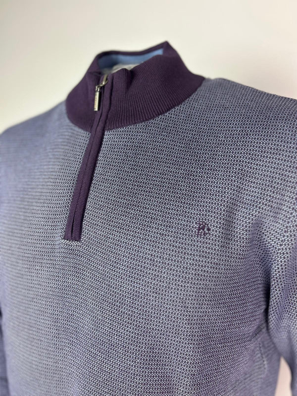 Benetti Milan 1/4 Zip - Plum