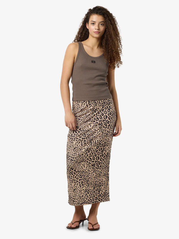 Noisy May Avery Midi Skirt - Silver Mink