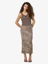 Noisy May Avery Midi Skirt - Silver Mink