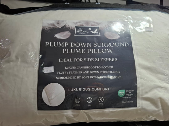 The Soft Bedding Company Plump Down Surround Plume Pillow