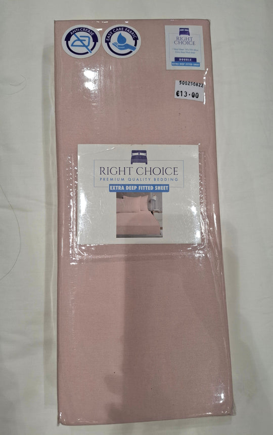 Right Choice Extra Deep Fitted Sheet - Blush