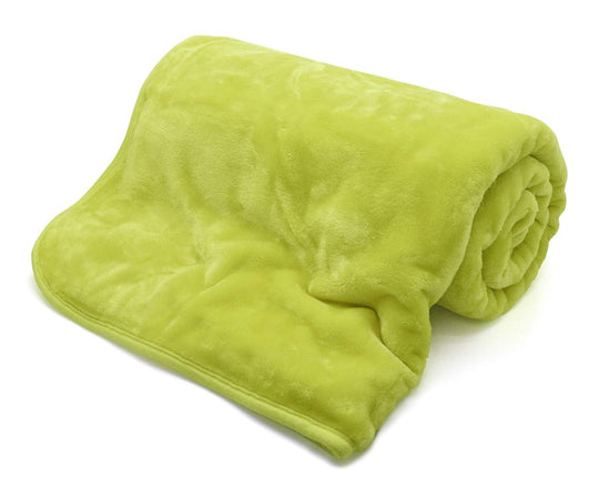 Night Zone Ribbed Chunky Ribbed Blanket - Lime