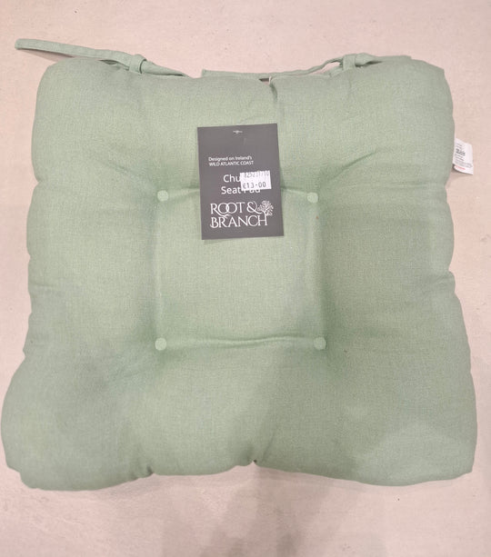 Root & Branch Chunky Seat Pad - Sage Green