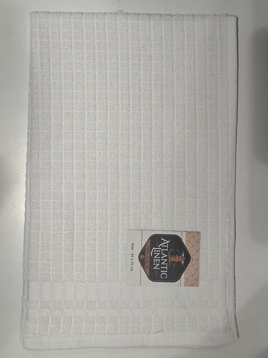 Atlantic Linen Tea Towel - White