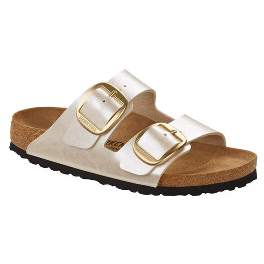 Birkenstock Arizona Big Buckle Birko Flor - Graceful Pearl White 1020021