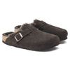 Birkenstock Boston Sharling -Suede Leather - Mocca