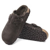 Birkenstock Boston Sharling -Suede Leather - Mocca
