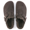 Birkenstock Boston Sharling -Suede Leather - Mocca