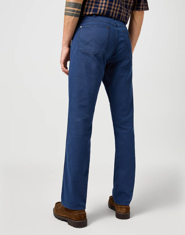 Wrangler Greensboro Flat Fabric Pants Navy Blue