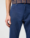 Wrangler Greensboro Flat Fabric Pants Navy Blue