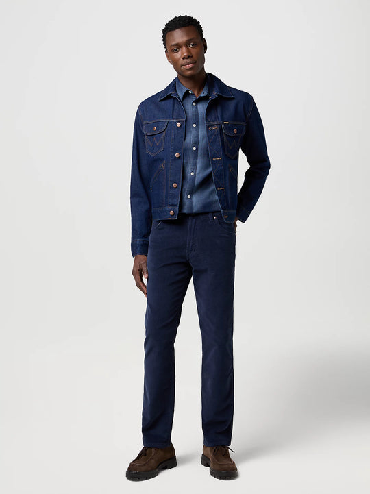 Wrangler Greensboro Corduroy Straight Pant - Mood Indigo