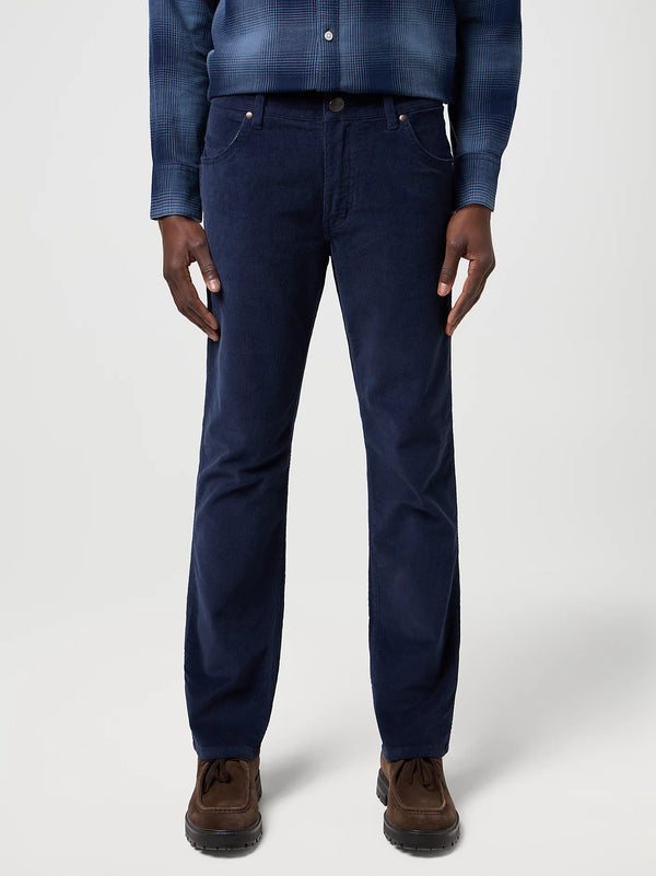 Wrangler Greensboro Corduroy Straight Pant - Mood Indigo