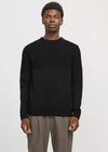 Jack & Jones Jerry Knit Crew Neck -  Black