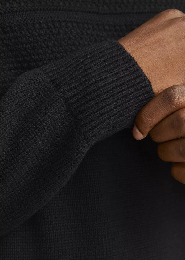 Jack & Jones Jerry Knit Crew Neck -  Black