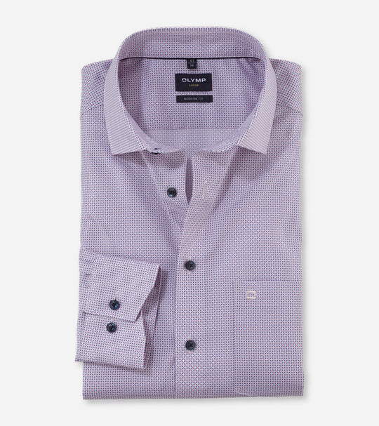 Olymp Long Sleeve Shirt 1264/74/30 - Pink [Size 18.5]