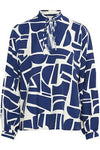 B.young  BYIhamma Blouse - Med Blue Geo