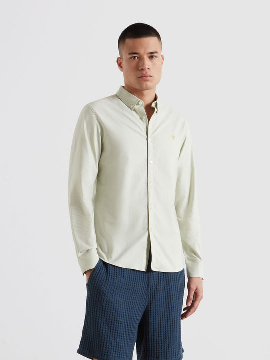Farah Brewer LS Shirt - Soft Green