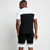 11 Degrees Neo Triple Panel T-Shirt - Black/White/Shadow Grey