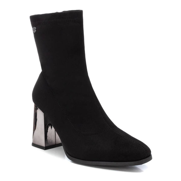 XTI Black Microfiber Ankle Boot - 143112