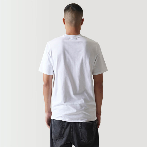 11 Degrees Tonal Embroidery T-Shirt - White ( SizeXS)