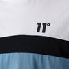 11 Degrees Triple Panel T-Shirt - Shadow Blue/White/Black