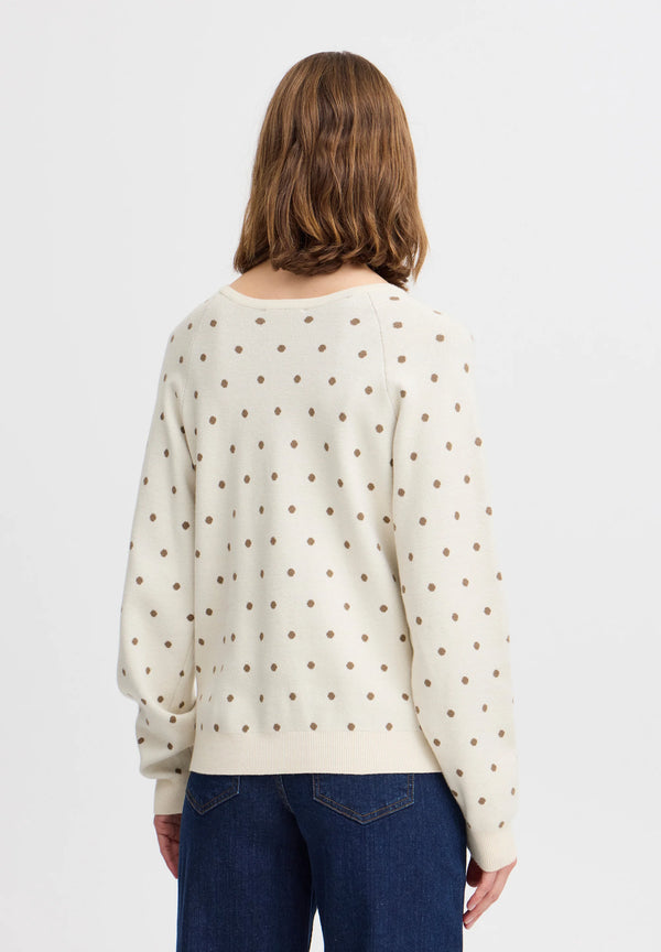 B.young Miran Dot Jumper - Birch Melange