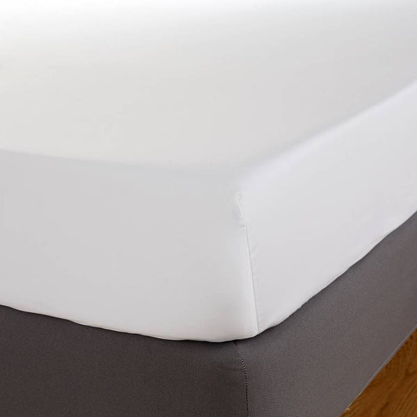 Atlantic Linen Fitted Sheet - White