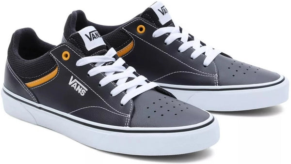 Vans Seldan Leather Mesh - Charcoal Yellow