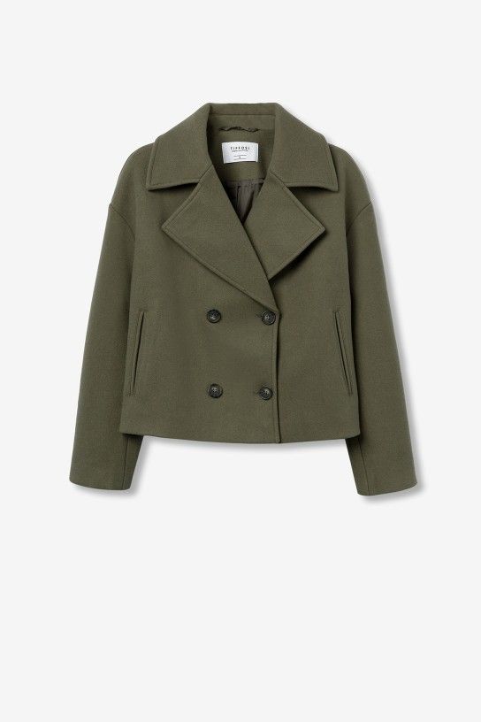 Tiffosi Navy Short Coat - Patina Green