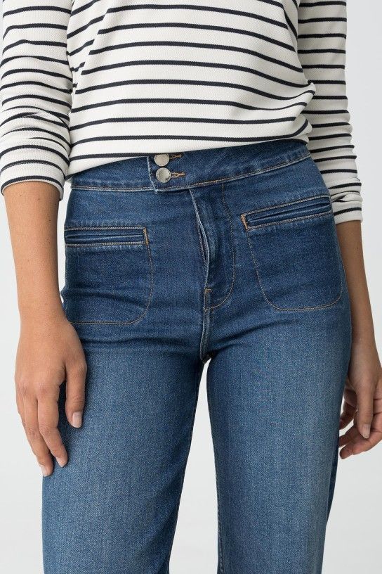 Tiffosi Olivia Straight Leg Jeans - Dark Blue