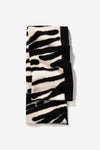 Tiffosi Breton Scarf Black/Zebra Print