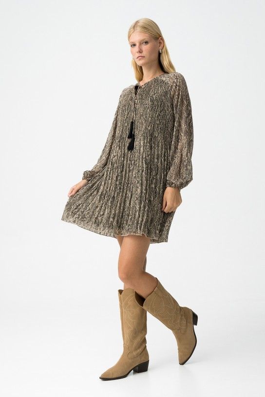 Tiffosi Pop Dress - Patina grenn