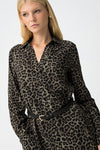 Tiffosi Leopard Dress - Patina Green