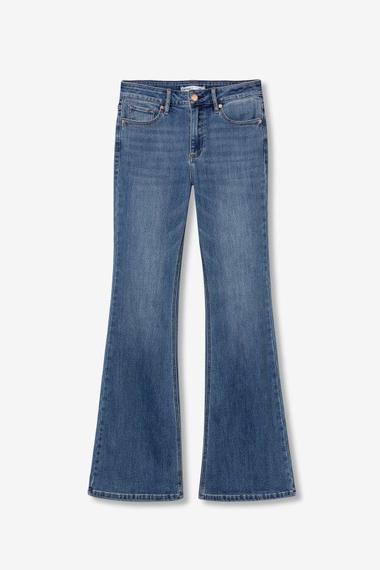 Tiffosi Zoe Flared Jeans - Mid Blue Denim