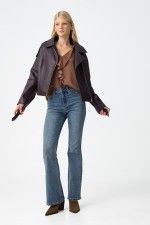 Tiffosi Zoe Flared Jeans - Mid Blue Denim
