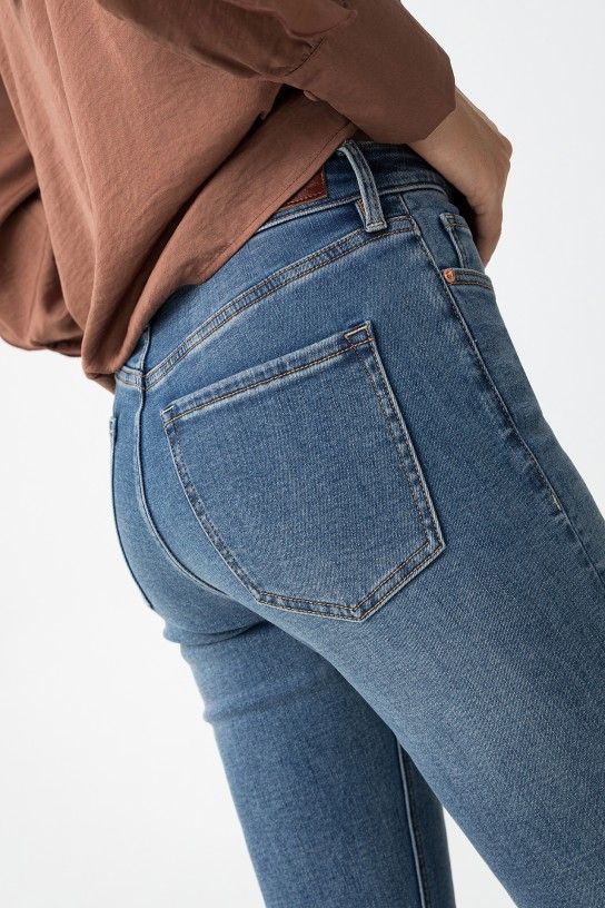 Tiffosi Zoe Flared Jeans - Mid Blue Denim