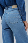 Salsa Faith Push In Wide Jeans - Blue