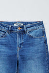 Salsa Tailored High Rise Straight Leg - Blue Denim