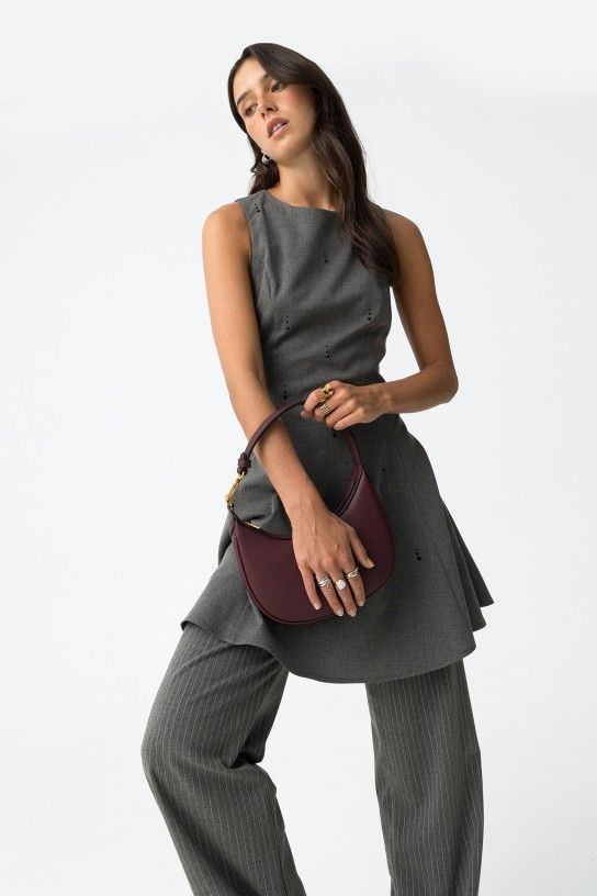 Tiffosi Riley Trouser - Grey/White Stripe